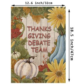 Thanksgiving Garden Flag Thanksgiving Decorations Pumpkin Sunflower Harvest Vertical Double Sided Holiday Farmhouse Yard Outdoor Decor 12.5 x 18 Inch