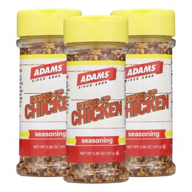 Adams Kicked-Up Chicken Seasoning, 3.56 Ounce Bottle (Pack of 3)
