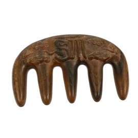 Ipetboom Massage Comb Sandalwood Comb for Women Hairdressing Tool Green Sandalwood Carved Hair Brush