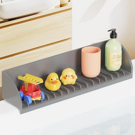 Bathtub Splash Guard,Silicone Bathtub Splash Guard for Tub Kids,Bath Tub Splash Guard,Tub Splash Guard,Bathtub with 4 Suction Cups Water Guards for Extra Play Space,No-Leak, Mess-Free Bath Time
