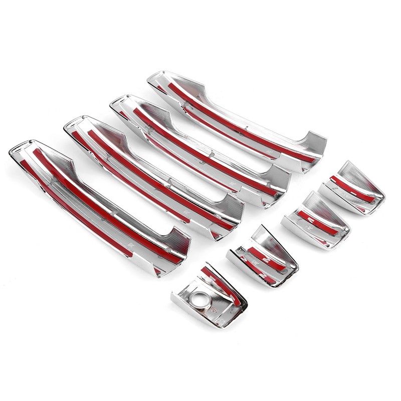 8 pcs Car Chromium Electroplating Door Handle Cover Trim for