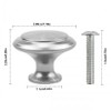 AvoDovA 12PCS Round Cabinet Knobs, Cabinet Hardware Knob, Stainless Steel