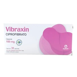 Vibraxin Ciprofibrato 100mg C/30 Cápsulas Maver