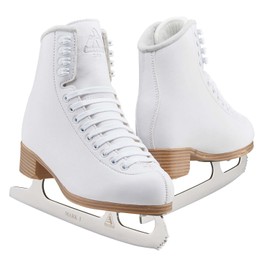 Jackson Ultima Classic 200/500 Womens Ice Skates for Women & Girls Ice Skates – Comfortable Figure Skates for Ice Skating & Recreational Figure Skating, Size 10 Medium Width – White
