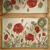 Sander Poppy Meadow Tapestry Placemat Set of 2 Red /