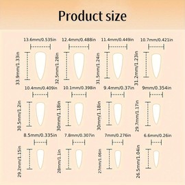 3D Bow & Flower Decor Fake Nail, 24pcs/set Long Press on Nails with Tools for Women & Girls DIY Nail Art, Elegant Stick on Nails Kit