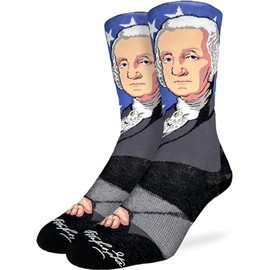 Good Luck Sock Men's George Washington Socks, Adult, Shoe Size 8-13