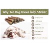 Top Dog Chews 6” Bully Sticks –100% Natural, Grass-Fed Beef