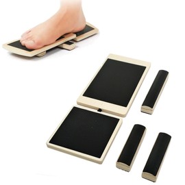 Wmzjnljy Ankle Balancing Board Ankle Strengthener Board Wooden Foot Strengthener Trainer Foot Stability Exerciser for Sprained Ankle Valgus Varus Holder(Z146-1)