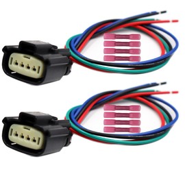 2pcs 4-Pin Fog Lamp Fog Light Connector Pigtail Compatible with Ford F-150 F150 2021-2023 33471-0469 Wire Harness