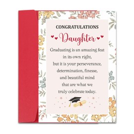 Graduation Cards for Daughter 2025 Graduation Gifts for Her Graduation Card Class of 2025 College Graduation Gifts for Daughter Women Congratulations Card for Daughter Graduation Proud of You Card