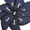 10Pcs Blue Golf Irons Head Covers Neoprene Golf Club. Navy