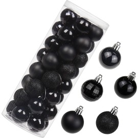 Briful 40PCS 4CM Christmas Baubles, Christmas Tree Decorations Xmas Hanging Ornaments Small Shatterproof Balls for Home Festival Gifts Christmas Decorations