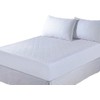 Polycotton Quilted Mattress Protector, Extra Deep12", SMALL DOUBLE 4FT:WHITE