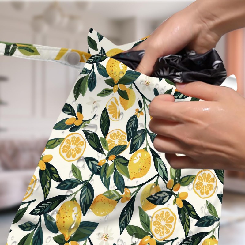 4 Pack Cute Fruit Wet Bag Waterproof Washable Reusable Wet