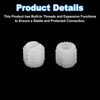 sourcing map 200Pcs 0.35"x0.34" Hinge Dowels, Plastic Dowel Insert with