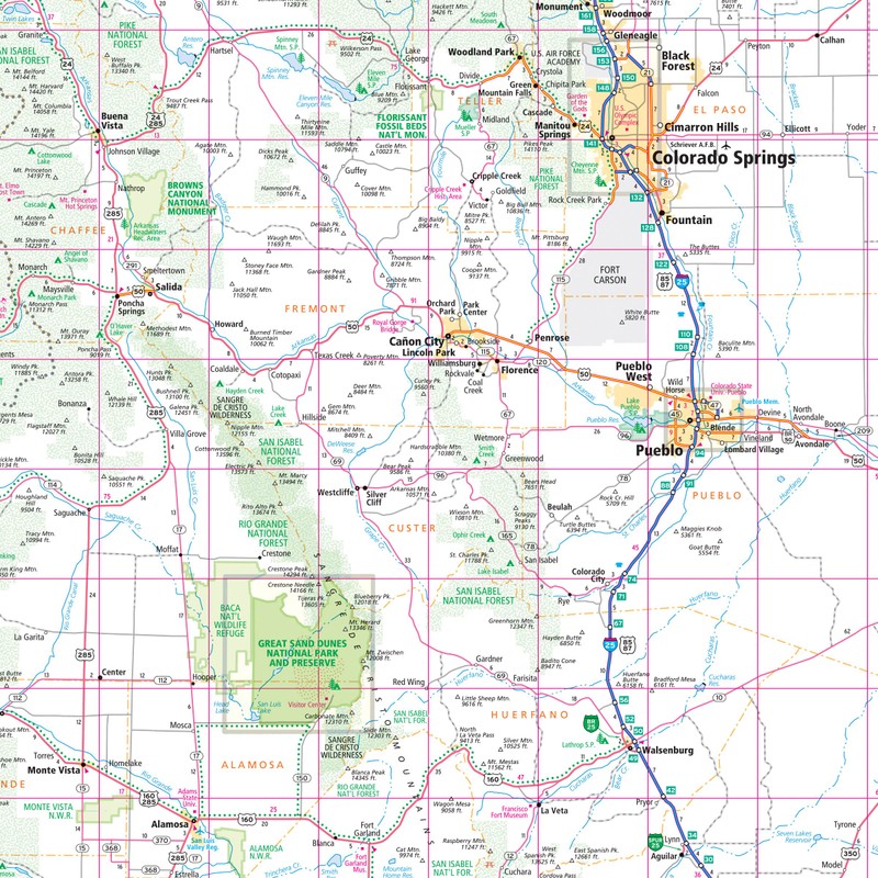 Rand McNally Easy to Read: Colorado State Map