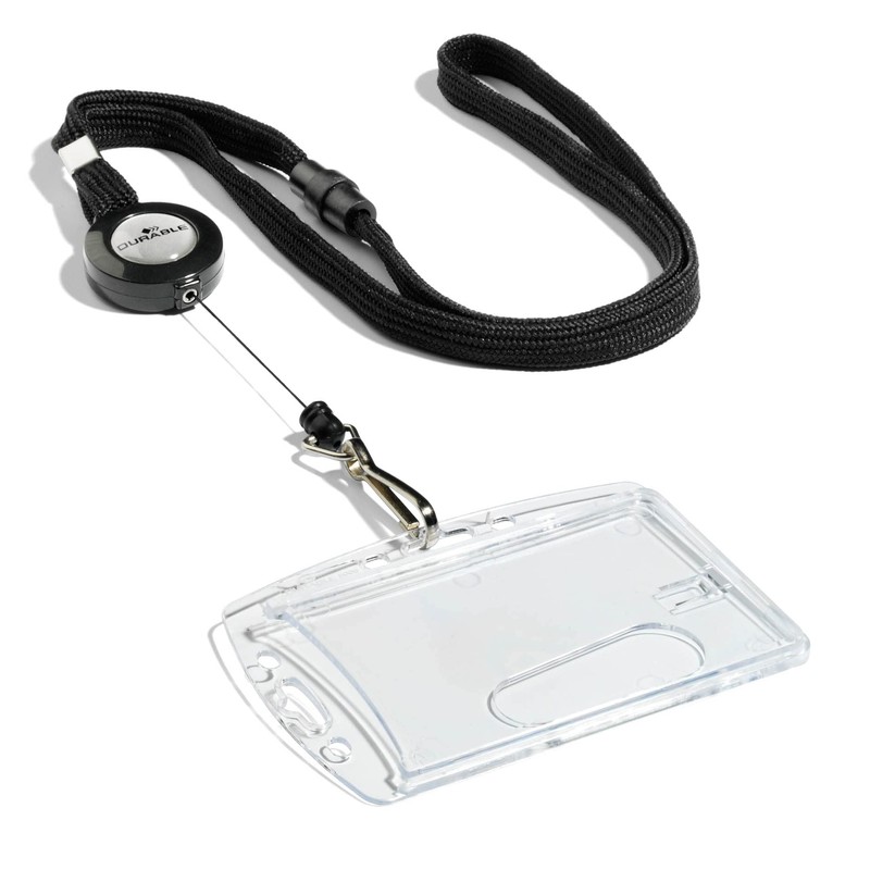 Durable Lanyard with Safety Release and Retractable Spring Hook |