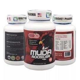 SUPPLEMENT FOR PLUMAGE ROOSTERS/GALLOS-VITAMINA PARA CUIDO DE PLUMA MUDA 100 TAB