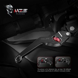 MZS Black Motorcycle Clutch Brake Levers Short Wheel Adjustable Compatible with R1200R 2006-2014 / R1200GS 2008-2012 / R1200GS Adventure 2007-2013