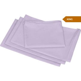Utopia Bedding Waterproof Pillow Protectors Zippered (4 Pack, Lavender) King Size, Bed Bug Proof Pillowcases, Pillow Encasement Covers 20 x 38 Inches