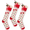 Dibor 3 Knitted Christmas Stocking Decoration Ornaments