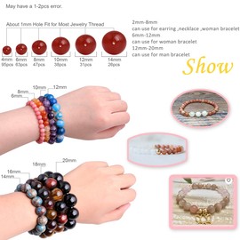 Gem-Inside 10MM Natural Stone Blue Rainbow Moonstone Gemstone Round Loose Beads for Jewelry Making 15"