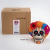 Dia De Los Muertos Floral Skull Scented Candle for Day