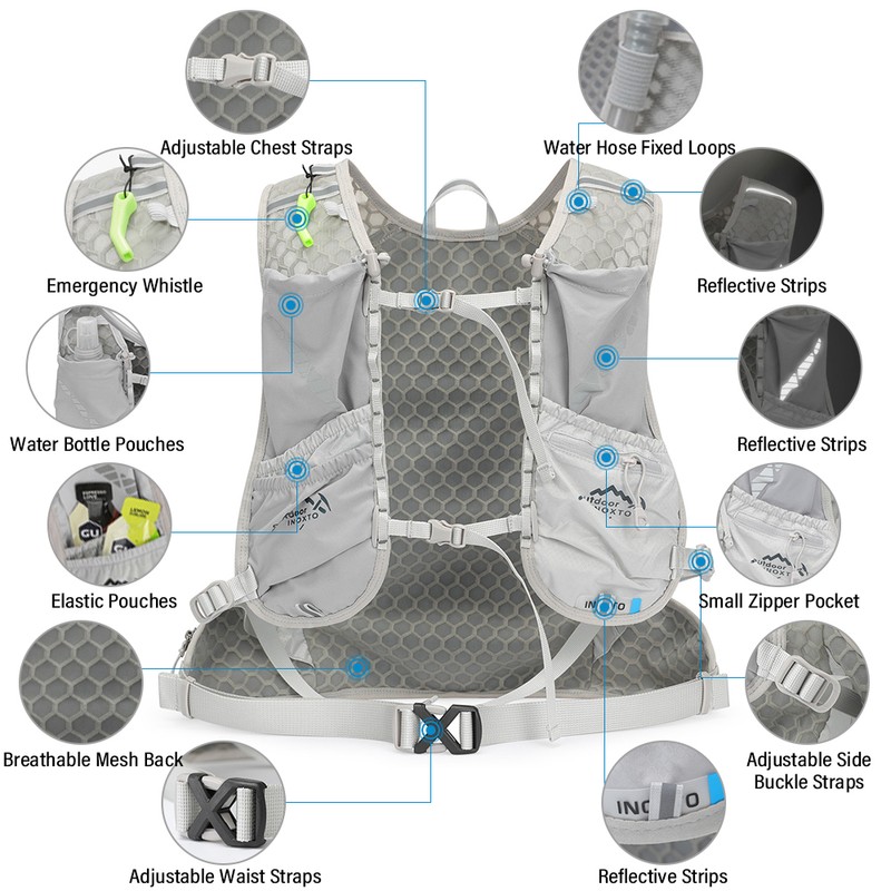 12L Cycle Hydration Backpack Lightweight Riding Vest Pack Backpack for
