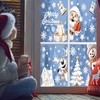 Christmas Decorations-9 Sheets Christmas Window Stickers,Santa Claus Reindeer Snowflake Window