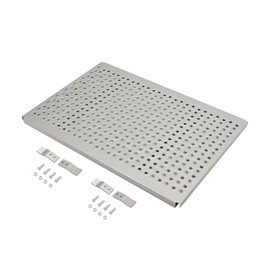 HECASA 24"x34" Deck Plate Compatible with Freightliner Peterbilt Kenworth Heavy-Duty Catwalk Automann Semi Truck Deck Plate for Walk Between Cab and Chassis Steel Galvanized Silvery