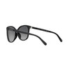 Coach HC8271U Universal Fit Sunglasses, Black/Dark Grey Gradient Polarized, 57