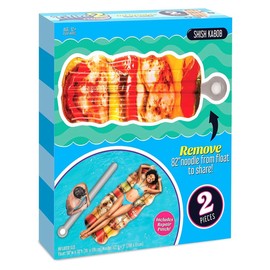 Root Beer Float and Noodle - Pool Float Tube, Inflatable Rafts for Kids & Adults - Large Blow Up Float for Summer Beach Swimming - Two Floats - Take2Floats