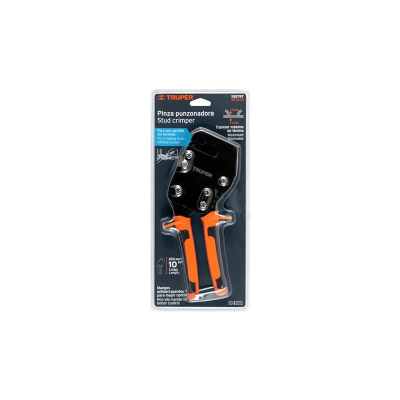 Truper RETA-10, Punzonadora 10" de perfiles para tablaroca y aluminio