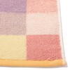 Francfranc Antibacterial Deodorizing Mixed Checkered Bath Towel, Yellow, Checkered Pattern,
