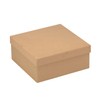 Glorex 6 2022 205 Square Box, Cardboard, Natural, 20.5 x