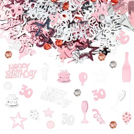 GoldRock Confetti 30th Birthday Women Decoration Rose Gold Confetti 30th Birthday, Men, Table Decoration