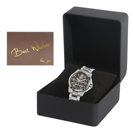 HFDONGL Watch Box Single Watch Storage Box PU Leather Watch Holder with Removable Cushion Watch Gift Box for Watches Jewellery Storage