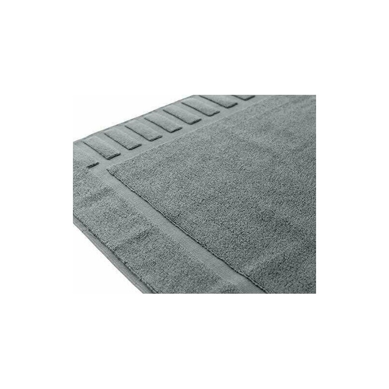 White Classic Luxury Bath Mat Floor Towel Set - 100%