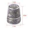 Sewing Thimble, 2 Pieces Stainless Steel Sewing Tailor Finger Protector