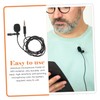 Levemolo 1.5m Replacement Lapel Mic Mini Recording Microphone for Smartphones