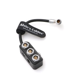 Power Splitter Box for Steadicam Zephyr|Archer2 Slide 3 Pin Male to 3 Pin Female 2 × 2 Pin Female Power Cable for ARRI RED Teradek SmallHD Alvin's Cables