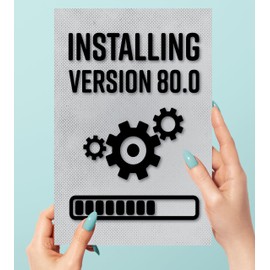 Funny 80th Birthday Card for Gamer, Installing Version 80.0, Age 80 Card for Man, Birthday Card for Geek, Happy 80th Birthday, Birthday Card for Him or Her