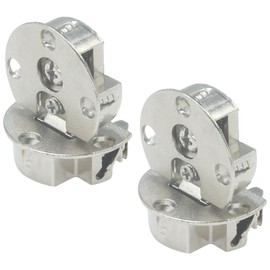 2 PCS 90 Degree Page Turning Axis Cabinet Door Hidden Hinges with Installation Screws