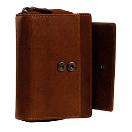 The Chesterfield Brand Antique Buff Hanoi RFID Leather Wallet 14.5 cm, Cognac, Antique