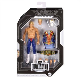 Mattel WWE Ultimate Edition - "The American Nightmare" Cody Rhodes SummerSlam, action figure da collezione con 30 punti d'articolazione, accessori come teste e mani intercambiabili inclusi, JKD33