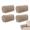 Agvdg 4 Pcs Sand Stretch Arm Covers Armchair Arm Covers