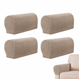 Agvdg 4 Pcs Sand Stretch Arm Covers Armchair Arm Covers Furniture Protector