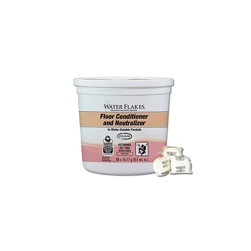 Water Flakes Stearns Floor Conditioner and Neutralizer in Premeasured Packets