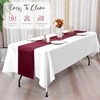 20 Pack Burgundy Table Runners 12 x 72 Inch Satin